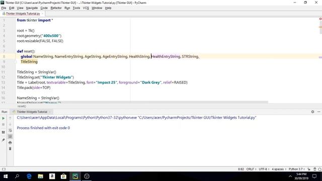 TKINTER LABEL, ENTRY ,BUTTON, RADIOBUTTON || Character Maker GUI Made with TKINTER смотреть онлайн