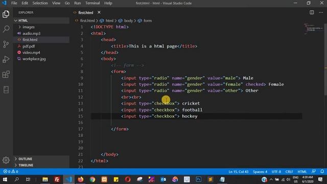 HTML Tutorial in Hindi [Part 40] - HTML Forms CheckBox смотреть онлайн