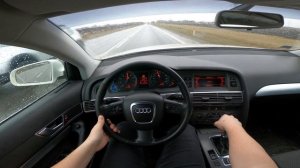 Audi A6 C6 2.4 V6 177HP (2005) POV Test Drive & Acceleration 0-100 | 4K #100