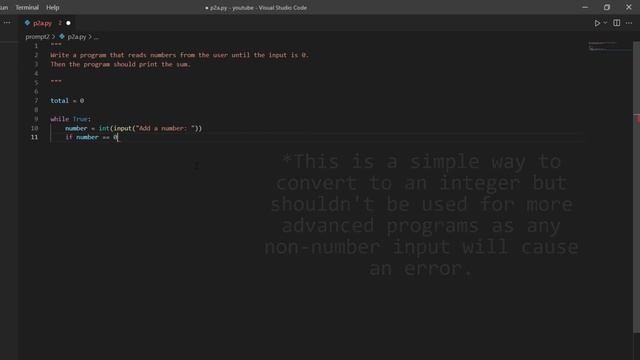 Solving Python Prompts #2 | Sum Up Entered Numbers смотреть онлайн