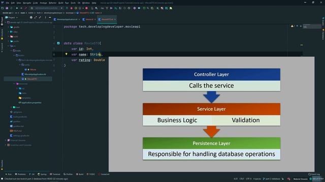 #2 Database, Entities, DTOs, Mappers - Rest API w/ Kotlin + Spring Boot смотреть онлайн