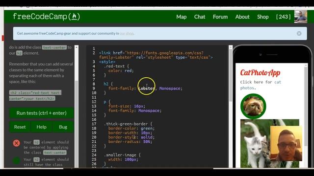 Center Text with Bootstrap, freeCodeCamp Bootstrap review, lesson 3 смотреть онлайн