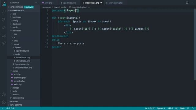 10 laravel basics blade layouts hd смотреть онлайн