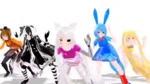 танец аниматроников девочек(фнаф 2)