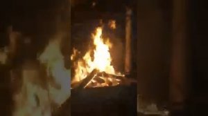 Как горят наши настоящие экстра сухие дрова