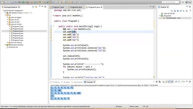 Set Interface - HashSet || EnumSet || LinkedHashSet || TreeSet смотреть онлайн