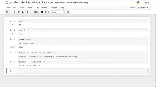 How to get the Absolute Value in Python using abs() and Pandas смотреть онлайн