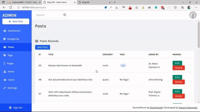 Laravel 10 - Blog CMS Project смотреть онлайн