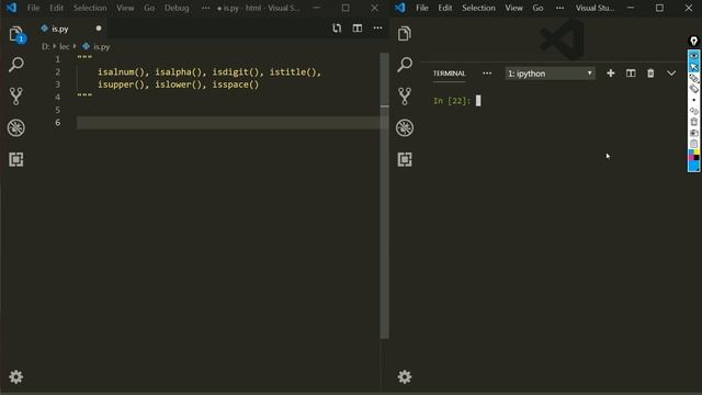 [프로그래밍 언어 파이썬] 문자인지, 숫자인지 알아내기 isdigit, isalpha, смотреть онлайн