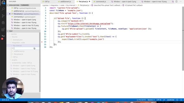 Cypress Tutorial For Beginners : Part 2 ( Upload a File ) смотреть онлайн