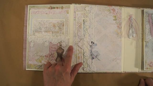 Blue Fern Attic Charm Scrapbook Mini Album Reneabouquets Design Team Project смотреть онлайн
