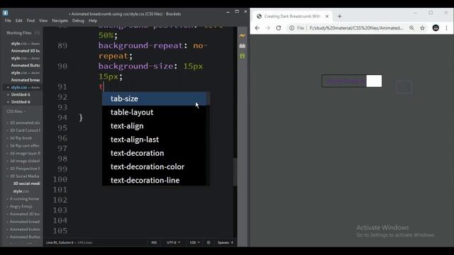 Creating Dark Breadcrumb With Search Option || HTML5 & CSS3 || Full Tutorial смотреть онлайн