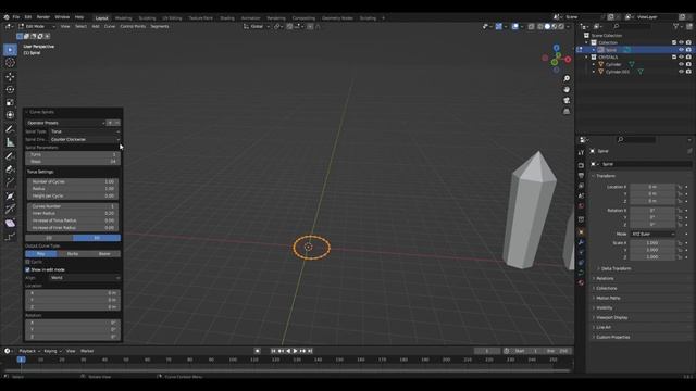 Simple and beautiful crystal particle system in Blender смотреть онлайн