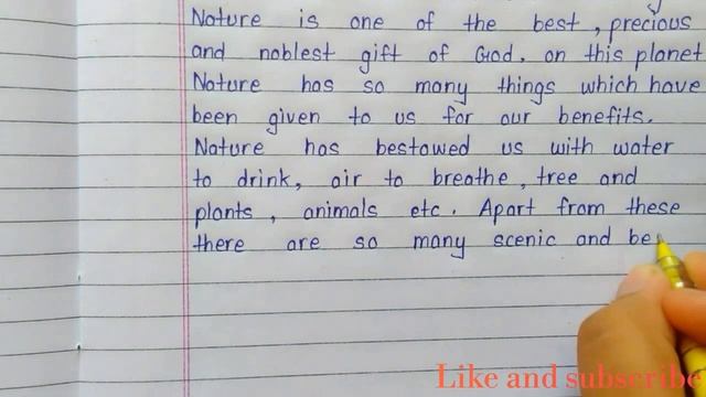 Essay on nature in english || Nature essay writing смотреть онлайн