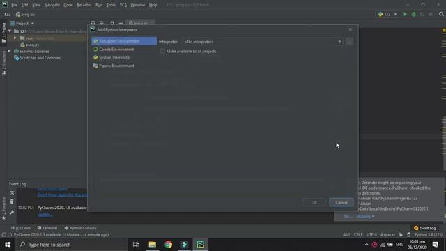 How to - Add Python Interpreter in Pycharm - Windows 10 | Configure Python Interpreter in Pycharm смотреть онлайн