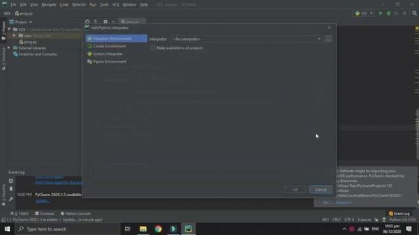 How to - Add Python Interpreter in Pycharm - Windows 10 | Configure Python Interpreter in Pycharm