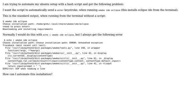 Unix & Linux: Send "enter key" to python script from bash (3 Solutions!!) смотреть онлайн