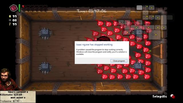 Isaac-ng.exe has stopped working [The Binding of Isaac: Rebirth] with Richard Hammer смотреть онлайн
