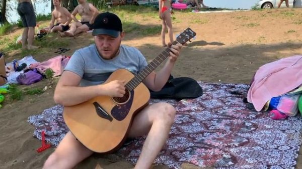 Русский - горловое пение. Офигенное горловое пение и игра на гитаре  Салгалдар бис