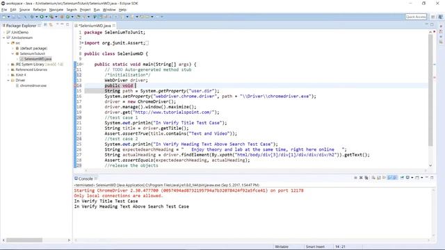 Junit - Converting Selenium Program смотреть онлайн