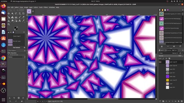 Pattern Art Creation Using GIMP In Ubuntu Linux Session 010 смотреть онлайн