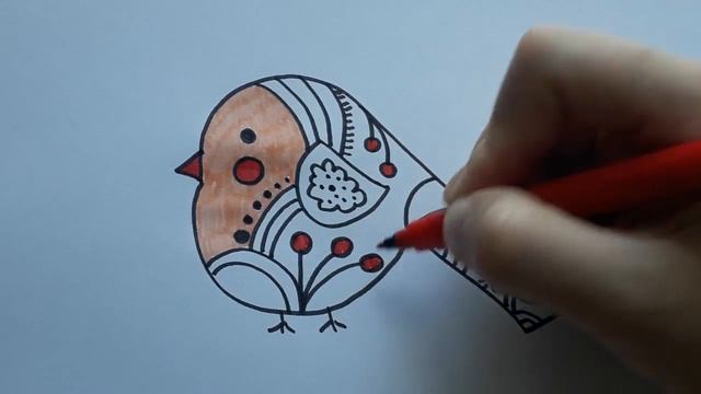 Рисуем Птицу. Веселое Видео для Детей. Как нарисовать птичку с ребенком. смотреть онлайн