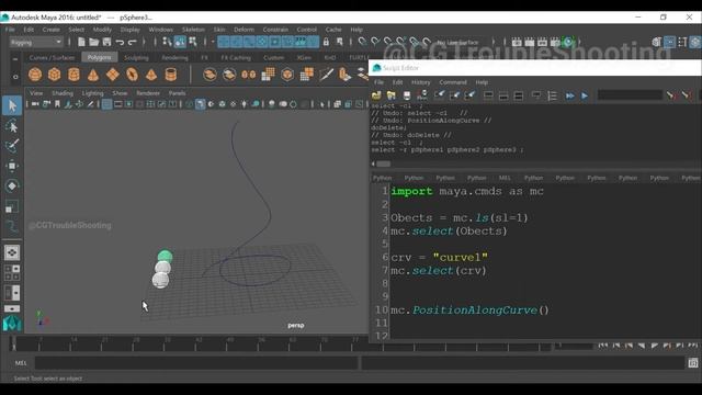 Snap To Curve | Maya Python Scripting | Object Snap |#python #maya #python #English #programming смотреть онлайн