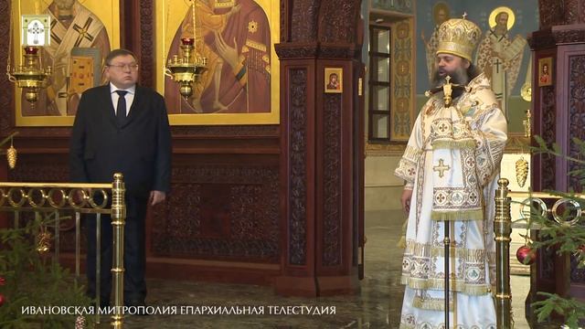 Рождественское поздравление митрополита Иосифа и губернатора П.А.Конькова 7.01.2016 смотреть онлайн