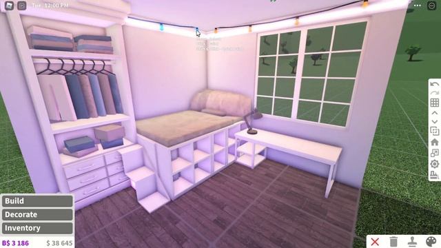 Trendy TikTok Pinterest Bedroom Speed Build || Bloxburg Roblox Room Ideas смотреть онлайн