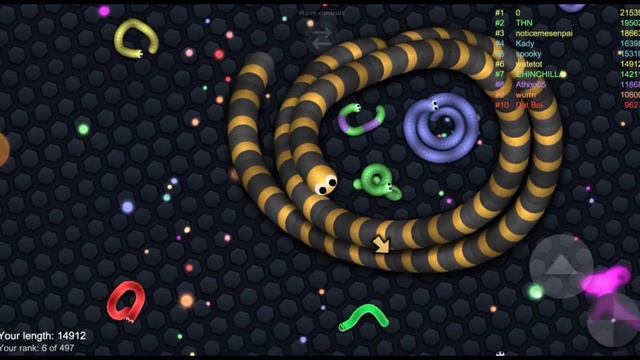 Slither.io. A.I - Greedy Snake Looking For Prey (Slitherio enjoy in the game) смотреть онлайн