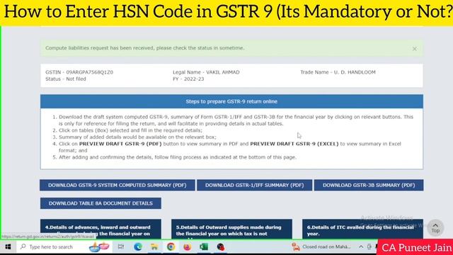 HSN wise summary reporting in GSTR 9 में किसे करनी हैं HSN wise summary смотреть онлайн
