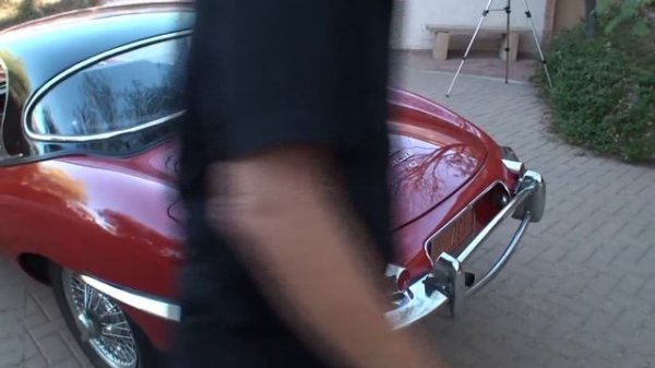 1967 Jaguar E-Type E Type in Carmen Red & 4.2 Litre Engine Sound on My Car Story with Lou Costabile