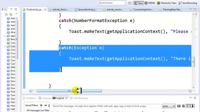 Error Handling in Java using try catch block смотреть онлайн