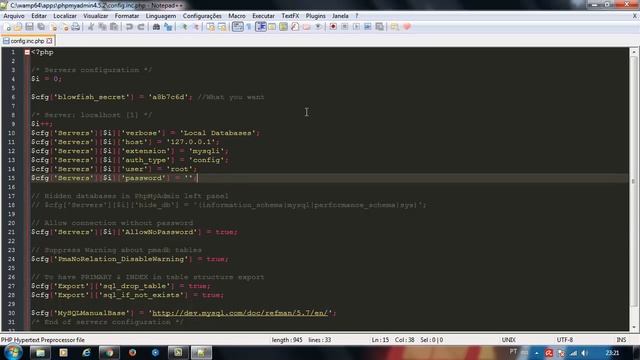 Configurando usuário e senha no phpMyAdmin - WampServer смотреть онлайн