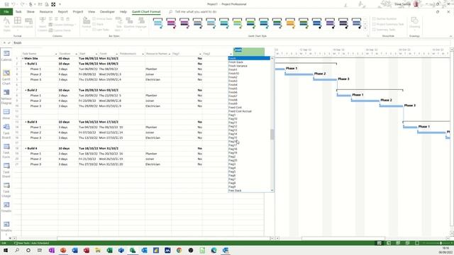 Automatically colour a Gantt chart task based on its resource смотреть онлайн