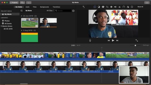 HOW TO MAKE REACTION VIDEOS FOR FREE!! | Using iMovie - iPhone, iPad, iMac or Macbook смотреть онлайн