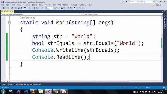 Equals Method in c# смотреть онлайн
