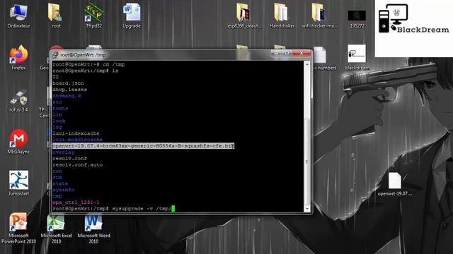 Upgrade Firmware Openwrt Using Putty / ترقية نظام OpenWrt