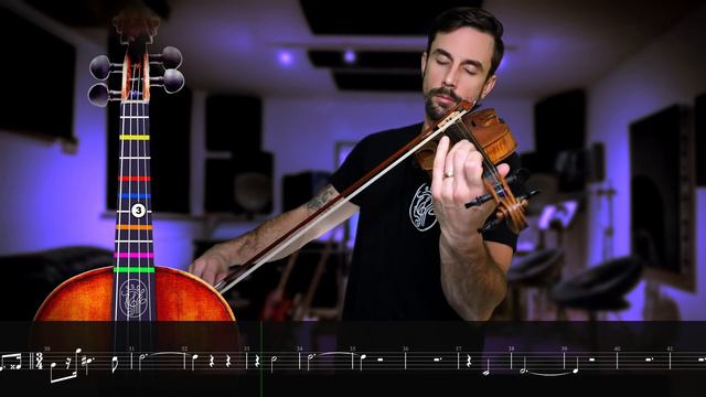 Chopin Nocturne in C# Minor - Violin Tutorial смотреть онлайн
