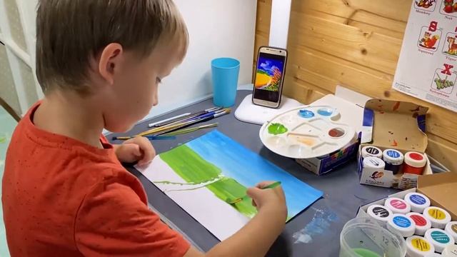 Рисуем лето. Рисуем с детьми 5 - 6 лет смотреть онлайн