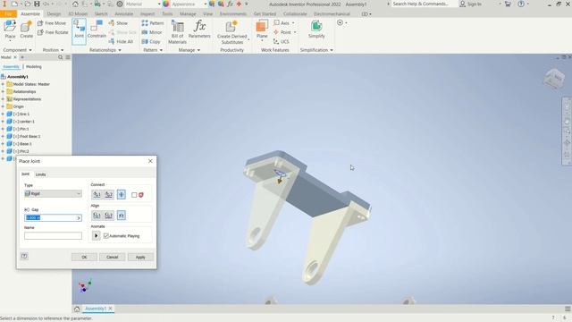 Autodesk Inventor 2022 Assembly Parts Tutorial For Beginner [COMPLETE] смотреть онлайн
