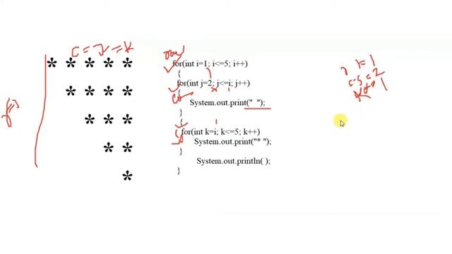 Pattern- 8| star print in java decrees form | How to find pattern program in java in essay way|| ve смотреть онлайн