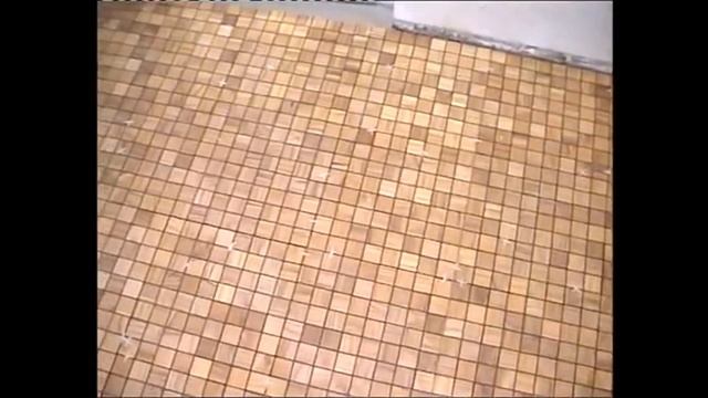 Деревянная мозаика из Тика для влажных помещений смотреть онлайн