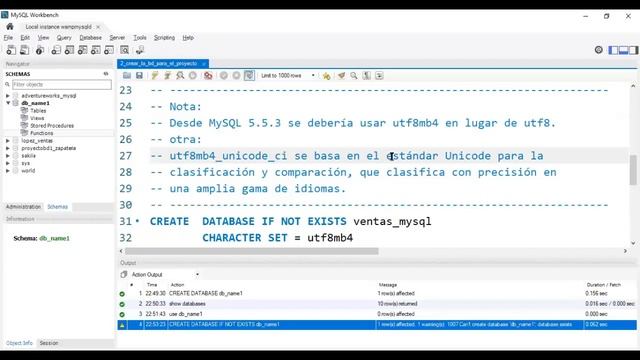 2. Crear la base de datos para el proyecto con MySQL смотреть онлайн