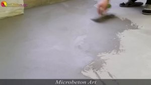 MICROBETON ART -пол из микробетона, видео по нанесению. Microcement -Микроцемент