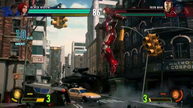 MARVEL VS. CAPCOM: INFINITE - Black Widow & Chun-Li VS Iron Man & X смотреть онлайн