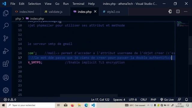 Envoyer des mail avec PHP (en utilisant la librairie php Mailer) смотреть онлайн