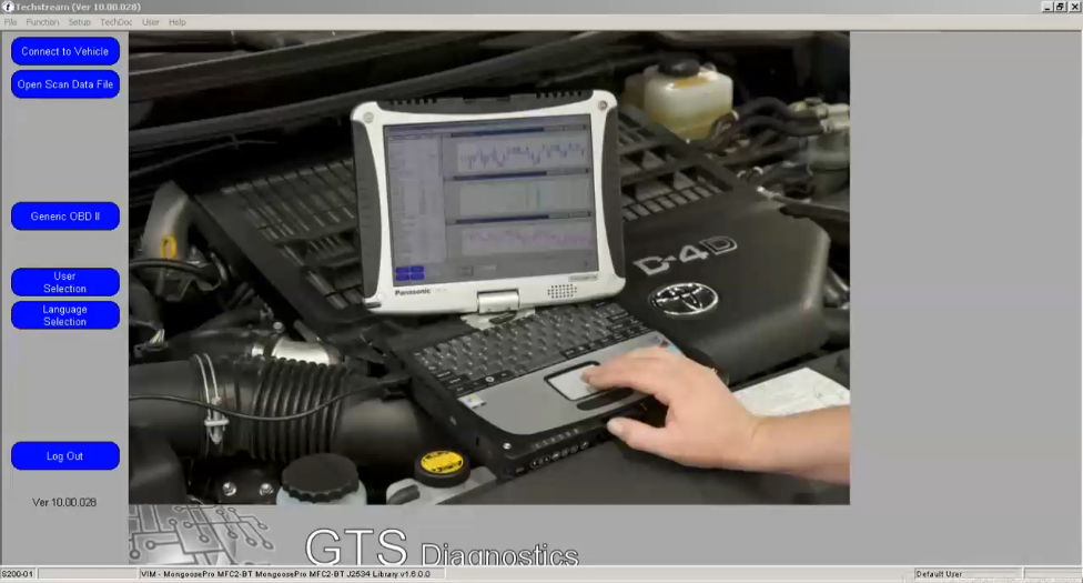 Автосканер MONGOOSE PRO TOYOTA TECHSTREAM MFC2