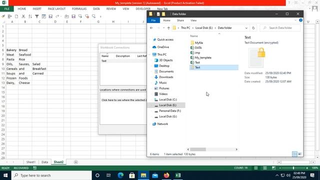 How to Create connection between excel and text file смотреть онлайн