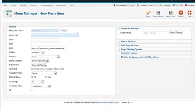 Joomla 1.7 Tutorial - New Article, New Category, New Menu, New Module смотреть онлайн